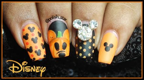 Mickey S Pumpkin Nail Art Disney S Halloween Polish Star YouTube