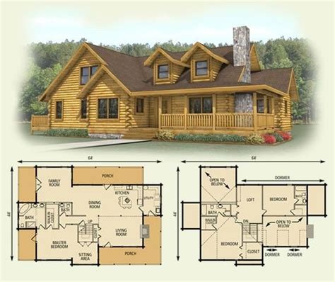 Unique Log Cabin Floor Plans Floorplans Click