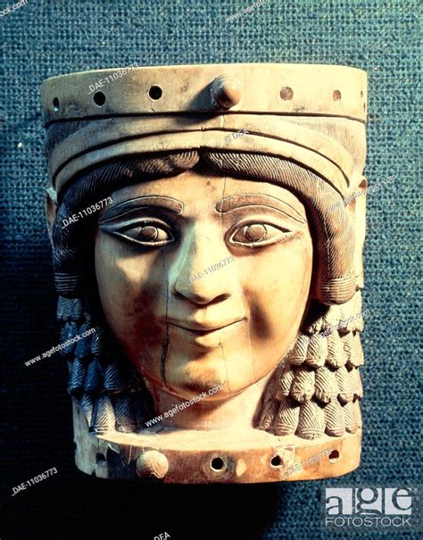 Assyrian Civilization Th Century B C Ivory Female Face Known As Mona