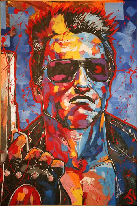 Terminator Painting By Jay V Art Pixels