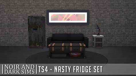Ts4 Nasty Fridge Set Update 07092017 Noir And Dark Sims
