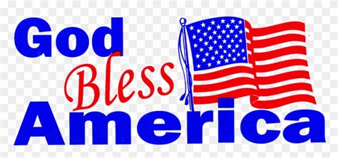 God Bless America Flag Of The United States Hd Png Download