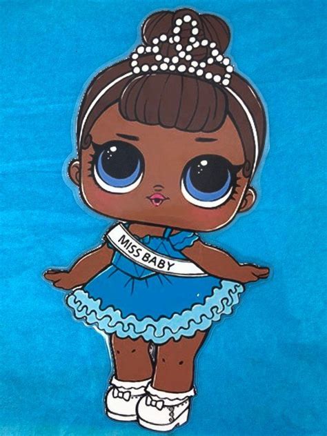 Lol Surprise Dolls “miss Baby” Laminated Paper Doll Great As A T