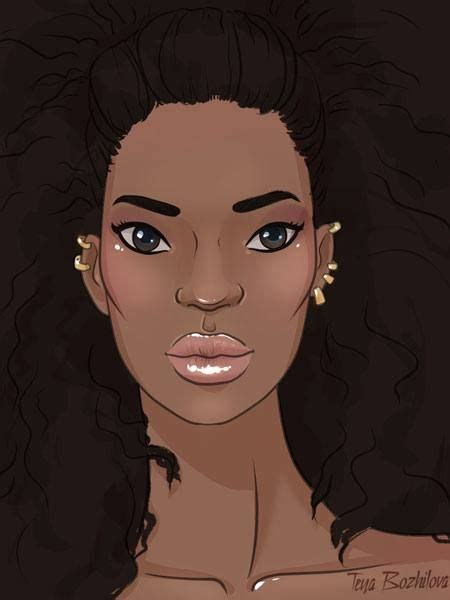 To Draw An African Or African American Model Correctly You Need To Pay Attention To The