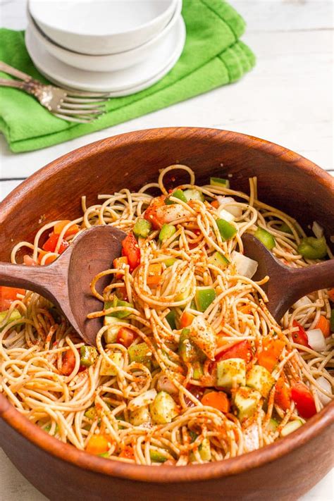 Summer is the perfect time to make a main dish pasta salad. Classic spaghetti salad - Family Food on the Table