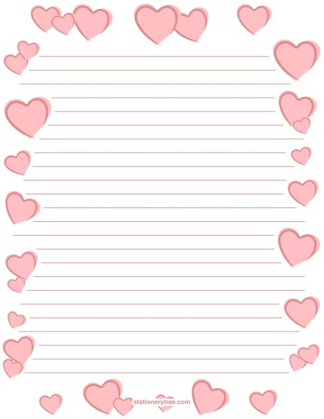 Printable Romantic Stationery And Writing Paper Free Pdf Downloads At