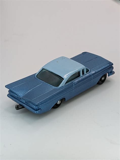 Matchbox Lesney 57b Chevrolet Impala 1959 Bpw Black Base Vintage