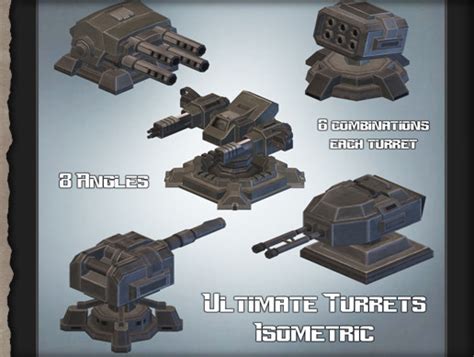 Ultimate Turrets Isometric 2d 环境 Unity Asset Store