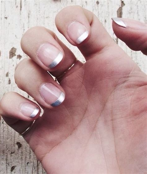 3 Metallic Tips 7 Tempting French Manicure Variations To Try