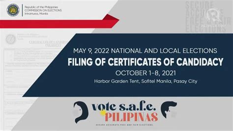 Stream 2 Filing Of Certificates Of Candidacy For 2022 Philippine