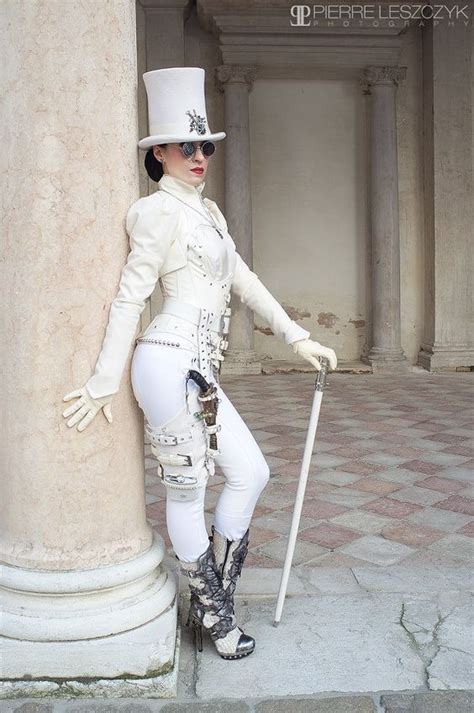 White Gothic Outfits For The Best Party Looks Steampunk Couture