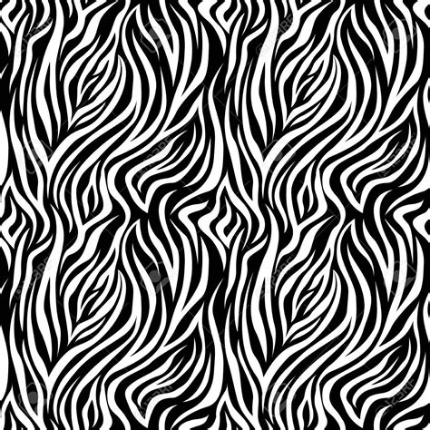 Vector Seamless Pattern With Zebra Stripes Background Backdrop Print