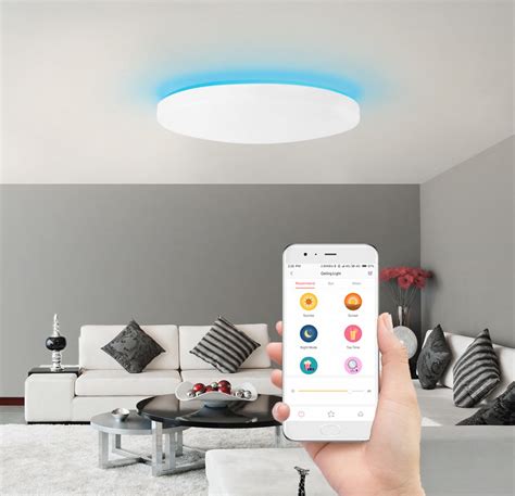 Wireless Smart Flush Mount Led Ceiling Lights For Bedrooms Living