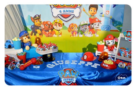 Original paw patrol members aerith and bob: Festa Tema Paw Patrol: Chase e Marshall pronti a festeggiare!