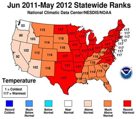 Us Completes Warmest 12 Month Period Again Smashes Spring Record