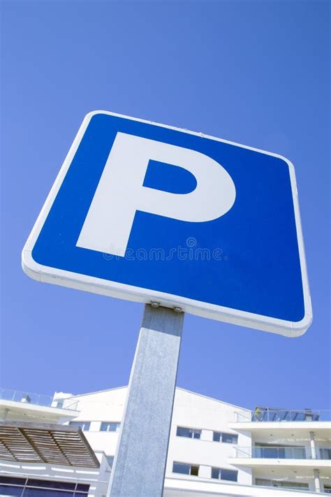 Blue Parking Sign Stock Photo Image Of Blue Parking 17813816