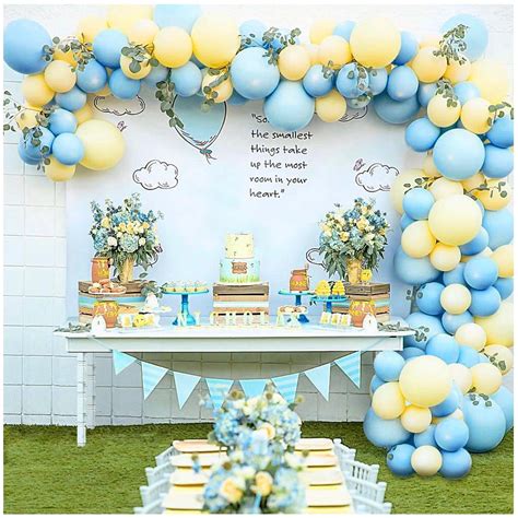 Buy Pastel Balloon Garland Arch Kit With 100 Pcs Blue And Yellow