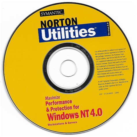 Norton Utilities 20 For Windows Nt 40 Symantec Corporation Free