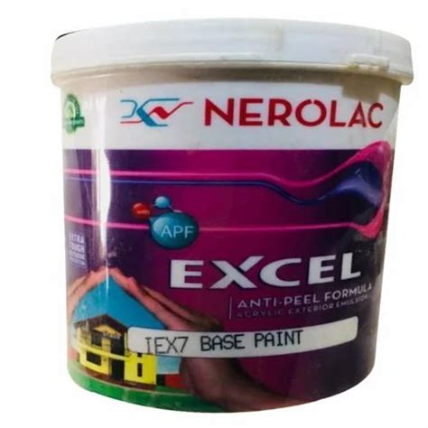 High Gloss Nerolac Excel Paint Packaging Size 1 Litre Packaging Type