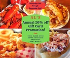 $25 OFF Al's Seafood Coupons & Promo Deals - nrth Hampton, NH