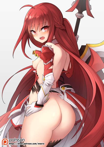 rule 34 ass big ass elesis elsword elsword looking back nude open mouth red eyes red hair