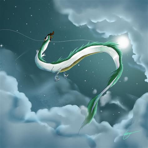 Studio Ghibli Haku Dragon Flying Dream Inuyasha
