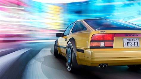 Nissan 300 Zx In Motion Blur 4k Wallpaperhd Cars Wallpapers4k