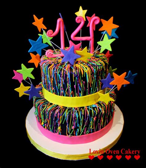 Pin By Lovin Oven Cakery On Birthday Cakes Neon Birthday Cakes Neon