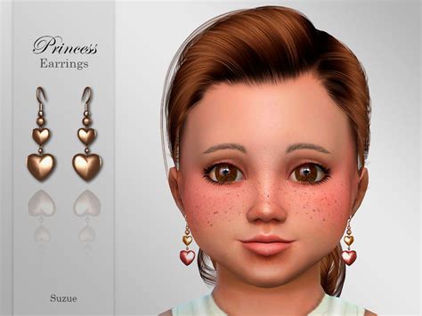 Suzue Princess Toddler Earrings The Sims 4 Catalog