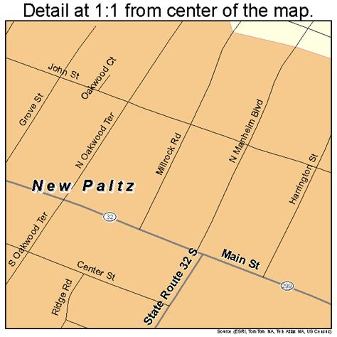 New Paltz New York Street Map 3650551