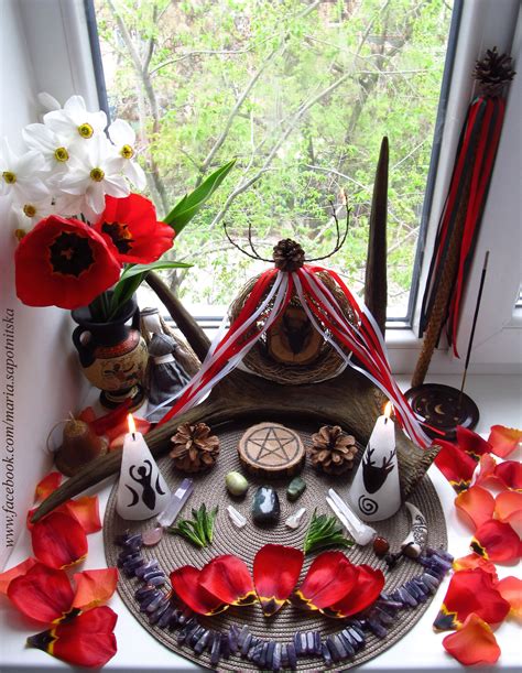 Beltane Altar For Witchcraft And Pagan Rituals