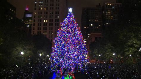 Annual Chicago Christmas Tree Lighting Ceremony In Millennium Park