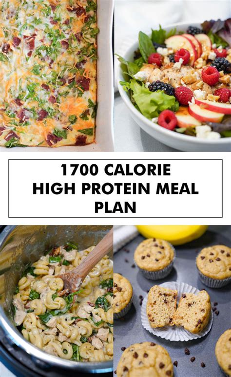 1700 Calorie High Protein Meal Plan