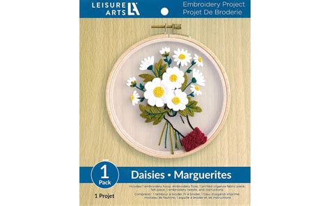 Leisure Arts Kit Embroidery 6 Daisies Michaels