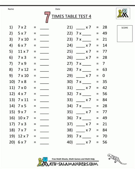 Math Worksheets For 7th Graders Free Printable