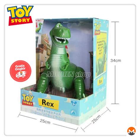 Jual Action Figure Talking Rex Disney Movie Toy Story Dinosaurus