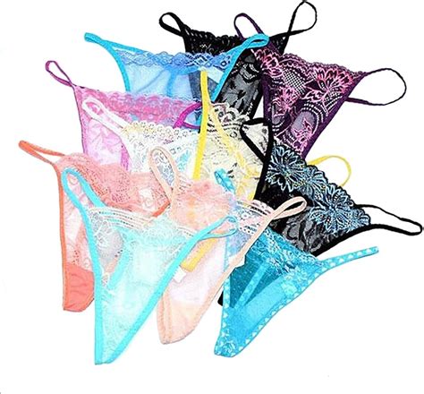 Buy Bestyou Lace G String Sexy Lingerie T Back Thongs Panties Underwears Assorted Color Pack Of