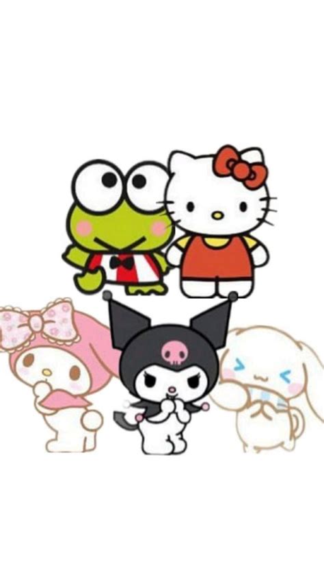 Keroppi Hello Kitty My Melody Kuromi Cinnamon Roll My Melody And Kuromi Pfp Hello Kitty