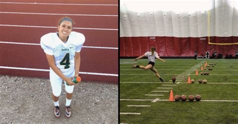 Becca Longo Believed To Be First Female Recipient Of College Football Scholarship