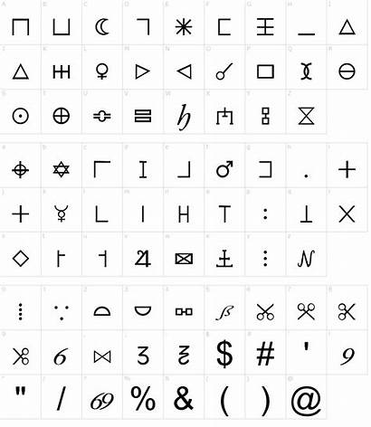 Font Cipher Illuminati Berlin Version Fonts Characters