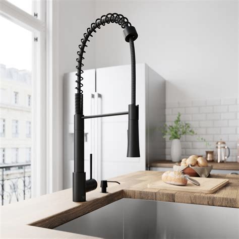 This faucet is easy to install in any sink or counter specifications: VIGO Laurelton Pull Down Single Handle Kitchen Faucet ...
