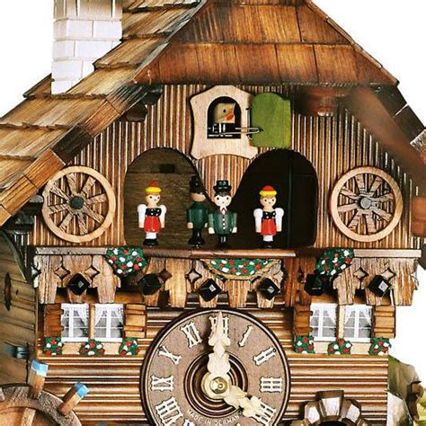 Chalet 1 Day Musical Black Forest House Cuckoo Clock With Moving Train