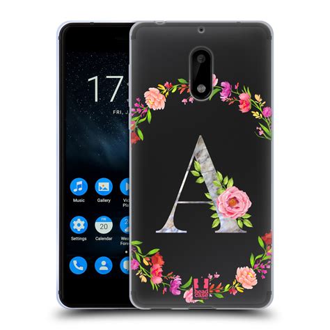 Head Case Designs Decorative Initials Soft Gel Case For Nokia Phones 1