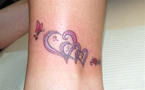 17 Best Ideas About 3 Hearts Tattoo Initialen Tatoeages Tatoeage
