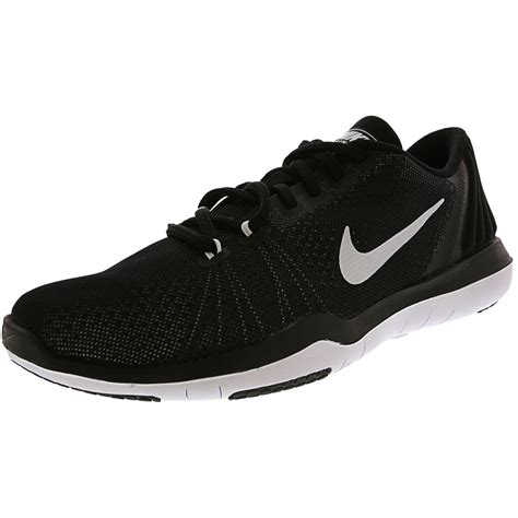 nike women s flex supreme tr 5 black white pure platinum ankle high running shoe 10m