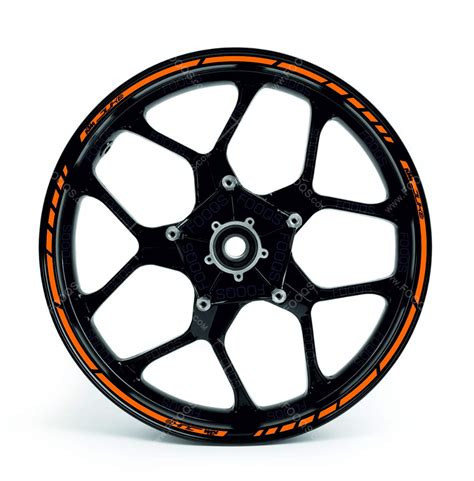 Ktm 125 Duke Orange Wheel Rim Motorcycle Sticker Fooqs