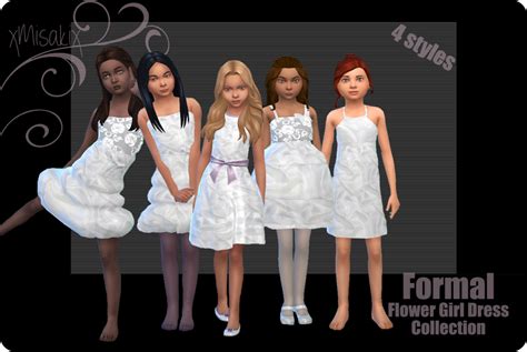 My Sims 4 Blog Flower Girl Dress By Xmisakix Sims