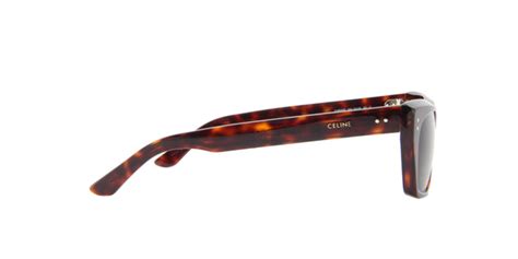Celine Cl40060i Havanagreen Rectangular Women Sunglasses 53mm