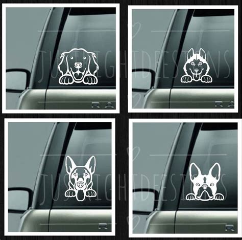 Custom Car Window Dog Decals Personalized Make A Decal Online W Decal