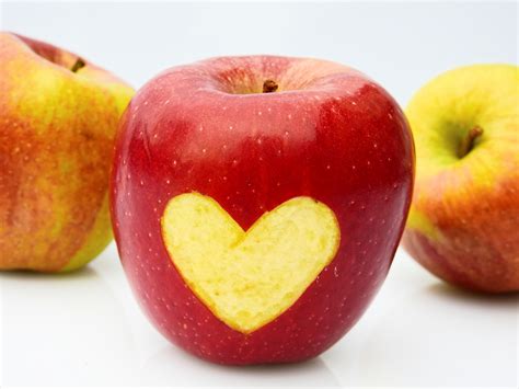 Free Images Apple Fruit Sweet Love Heart Food Produce Healthy
